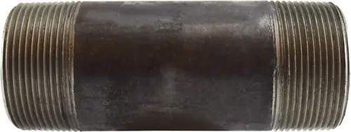 Midland Metal 59185SMLS Seamless Pipe Nipple, 2-1/2 in MPT x 2-1/2 in MPT, 5 in L, Steel, Black, SCH 80 Schedule Instant Buy