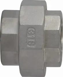 In Demand Midland Metal 63604 Union, 3/4 in FPT x 3/4 in FPT, Stainless Steel, 150 lb