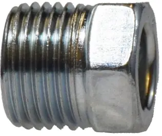 Midland Metal 12008 Nut, 3/4 in Male Inverted Flared, Steel, Zinc Chromate Hassle-Free Returns