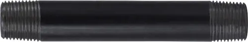 Buy Direct Midland Metal 57054 Welded Pipe Nipple, 3/8 in MPT x 3/8 in MPT, 10 in L, Steel, Black, SCH 40 Schedule