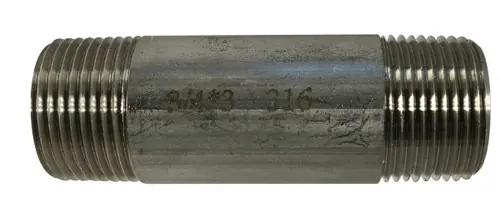 Latest Midland Metal 48081 Welded Pipe Nipple, 3/4 in MPT x 3/4 in MPT, 1-1/2 in L, Stainless Steel, SCH 40 Schedule