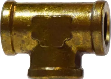 Midland Metal 28047 Reducing Tee, 3/4 in FNPT x 1/2 in FNPT x 3/4 in FNPT, Brass Must Have
