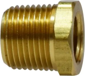 Midland Metal 28111L Light Pattern Reducer Hex Bushing, 3/4 in MNPT x 1/2 in FNPT, 0.94 in, Brass Mega Sale