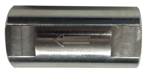 Midland Metal 949454 1-Piece Spring Check Valve, 3/4 in Nominal, FNPT x FNPT, 316 Stainless Steel Body Limited Offer