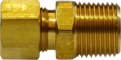Midland Metal 18203 Adapter, 7/8 in Tube OD x 3/4 in Male NPTF, Brass Super Sale