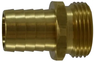 Order Now Midland Metal 30552 Short Shank Hex Adapter, 3/4 in Garden Hose Barbed x 3/4 in MNPSM, Brass
