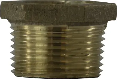Midland Metal 44504LF Hex Bushing, 1/2 in MPT x 1/4 in FPT, Bronze Price Drop