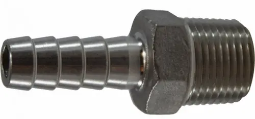 Hot Picks Midland Metal 973952 Adapter, 3/8 in Hose Barbed x 3/8 in MIP, Stainless Steel
