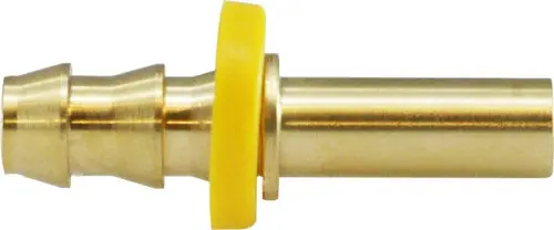 Mega Sale Midland Metal 30292 Straight Rigid Tube Adapter, 1/4 in Push-On Hose Barbed x 5/16 in Tube, Brass