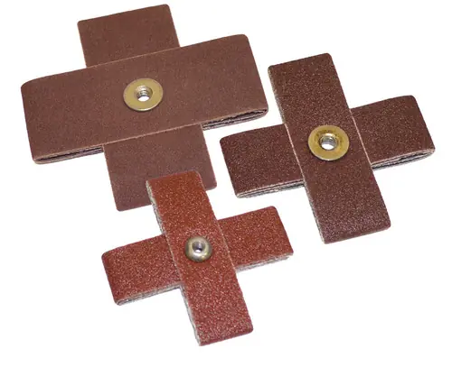 Alfa Tools CP12023 2" x 1" 8-Ply 80 Grit Aluminum Oxide Cross Pad, 100 Pack Secure Checkout