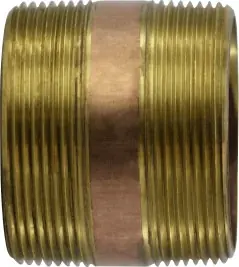 Midland Metal 40200 Seamless Nipple, 3 in MPT x 3 in MPT, 2-5/8 in, Brass Buy Online