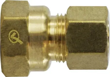 Midland Metal 18154LF Coupling, 3/8 in Compression x 3/8 in FPT, Brass New Release
