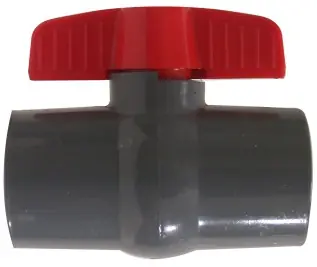 Bargain Midland Metal 899053 Ball Valve, 1-1/4 in Nominal, Socket x Socket, 150 psi, PVC Body