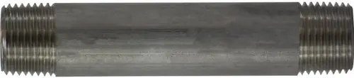 Midland Metal 49070 Welded Pipe Nipple, 1/2 in MPT x 1/2 in MPT, 6 in L, Stainless Steel, SCH 40 Schedule One Day Deal