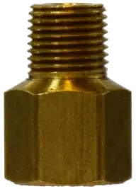 High Quality Midland Metal 16119 Adapter, 3/16 in Threaded Sleeve x 1/8 in MIP, Brass