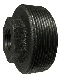 Midland Metal 64510 Reducer Hex Bushing, 1 in MPT x 1/4 in FPT, Iron, Galvanized Buy Online