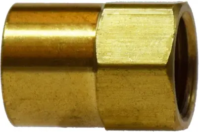 New Arrival Midland Metal 12032 Straight Adapter, 3/16 in Female Inverted Flared x 1/8 in FNPTF, Brass