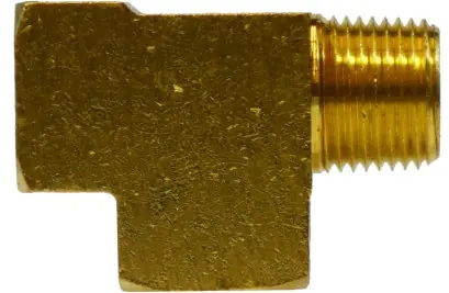 Midland Metal 28249 Street Tee, 3/4 in FNPTF x 3/4 in MNPTF x 3/4 in FNPTF, Brass Budget