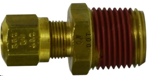 Weekend Sale Midland Metal 38080 Adapter, 1/2 in Tube OD x 1/4 in Male NPTF, Brass