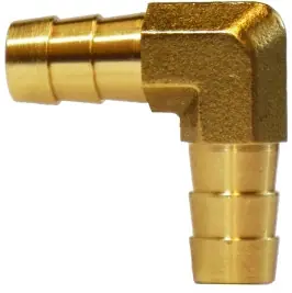 Midland Metal 32413 90 deg Elbow, 1/4 in Hose Barbed x 1/4 in FIP, Brass Popular