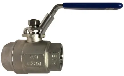 Shop Now Midland Metal 949167 2-Piece Ball Valve, 1-1/2 in Nominal, FIP, 1000 psi WOG Pressure, -60 to 450 deg F