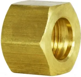 Best Price Midland Metal 18039 Hex Nut, 1/2 in Compression, Brass
