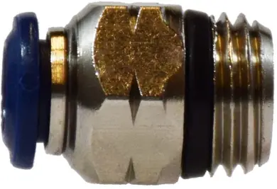 While Supplies Last Midland Metal 20053N Straight Connector, 1/4 in Tube OD x 10 MIP, Brass, Nickel-Plated
