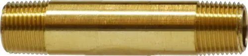 Midland Metal 28155 Long Nipple, 1/2 in MNPT x 1/2 in MNPT, 3 in, Brass Top Rated