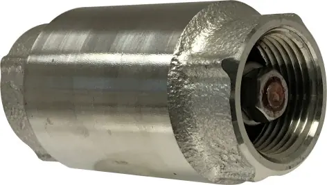 Midland Metal 949430 Inline Check Valve, 1/2 in Nominal, FPT x FPT, 304 Stainless Steel Body, Import Top Pick