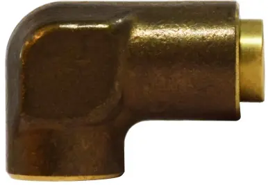 Midland Metal 700604 90 deg Elbow, 3/8 in Tube OD x 1/4 in FNPTF, Brass Special Discount