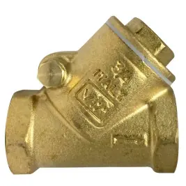 Weekend Sale Midland Metal 940357B Y-Pattern Swing Check Valve, 2 in Nominal, FPT, Cast Brass Body, Domestic