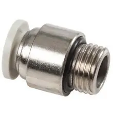 Sale Midland Metal 20842N Internal Hex Straight Adapter, 1/8 in Tube OD x 10 MPT, Brass, Nickel-Plated