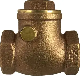 Midland Metal 940354 Swing Check Valve, 1 in Nominal, FPT, C85700 Brass Body, Import Don't Miss Out