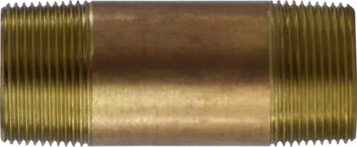 Midland Metal 40130 Seamless Pipe Nipple, 1-1/4 in MPT x 1-1/4 in MPT, 7 in, Brass Discount
