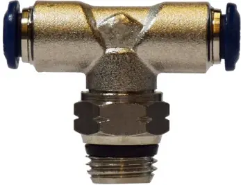 Time-Limited Midland Metal 20111N Swivel Branch Tee, 1/2 in Tube OD x 1/2 in MIP x 1/2 in Tube OD, Brass, Nickel-Plated