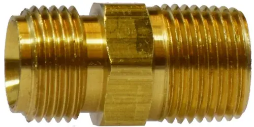 Midland Metal 32032 Ballseat Adapter, 1/2 in NPSM x 1/2 in MNPTF, Brass Secure Checkout