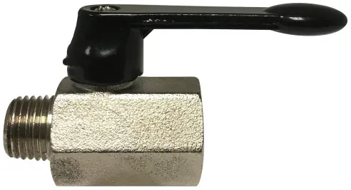 Buy Online Midland Metal 46933L Mini Ball Valve, 1/2 in Nominal, FPT x MPT, 450 psi Pressure, 32 to 176 deg F