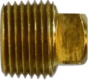 Midland Metal 28084 Barstock Square Head Plug, 1/8 in FNPT, 0.58 in, Brass Special Discount