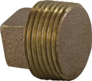 Midland Metal 44670 Solid Square Head Plug, 1/8 in MPT, Bronze In Demand