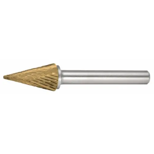 Alfa Tools B71236DTN Sm-4 Carbide Burr Taper Cone Pointed Double Cut Tin Coated Special Discount