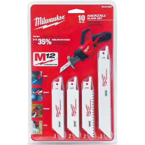 Buy Online Milwaukee Tool 49-22-0220 10PC Specialty SAWZALL Blade Set