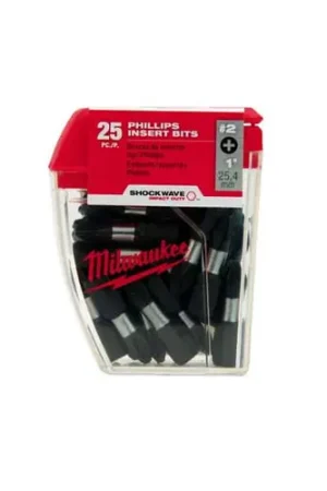 Milwaukee Tool 48-32-4607 SHOCKWAVE Impact Duty 1" Square Recess 2 Insert Bits Contractor Pack One Day Deal