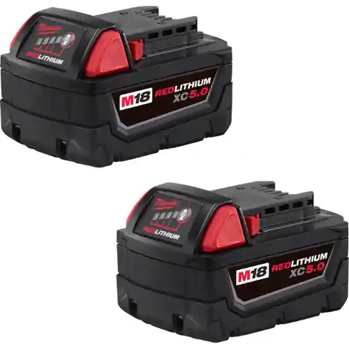 Shop Now Milwaukee Tool 48-11-1852 M18 REDLITHIUM XC5.0 Extended Capacity Battery Two Pack
