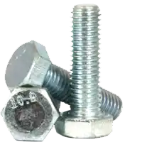Professional Grade M8-1.25 x 16mm Hex Cap Screws, Metric Class 10.9, Zinc Cr+3 Bake, Full Thread, Coarse (UNC), Alloy Steel, DIN 933 / ISO 4017, Qty 100