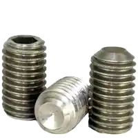6-32 x 3/16" Socket Set Screws, Cup Point, Plain Finish, Coarse (UNC), Ni-Cu Alloy, Qty 100 Sale