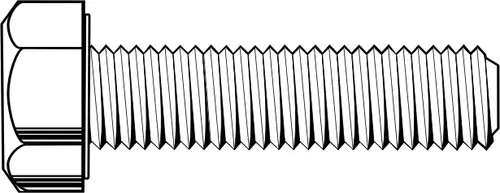 M10-1.50 x 35mm Hex Cap Screws, Metric Class 10.9, Plain Finish, Full Thread, Coarse (UNC), Alloy Steel, DIN 933, Qty 100 Markdown