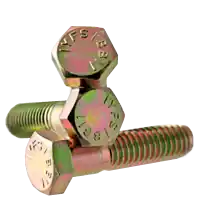 3/4"-10 x 3" Hex Cap Screws, Grade 5, Zinc-Yellow Cr+6, Partial Thread, Coarse (UNC), Medium Carbon Steel, Qty 25 Fresh Stock