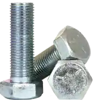 7/8"-9 x 2" Hex Cap Screws, Grade 5, Zinc Cr+3, Full Thread, Coarse (UNC), Medium Carbon Steel, Qty 10 Mega Sale