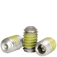6-32 x 5/16" Socket Set Screws, Cup Point, Nylon-Patch 18-8 Stainless Steel A2, Coarse (UNC), Qty 100 New Arrival
