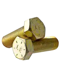 Instant Buy 9/16"-18 x 1 3/4" Hex Cap Screws, Grade 8, Zinc-Yellow Cr+3 Bake, Full Thread, Fine (UNF), Made in USA, Qty 25